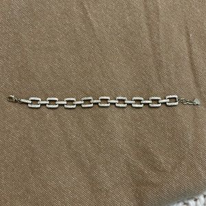 Big gold chain bracelet